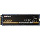 SSD EMTEC  X300 Power Pro 1 TB M.2 2280, NVMe PCIe Gen 3.0 x4