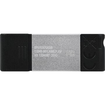 Memorie USB Kingston DataTraveler 80 USB flash drive 32 GB USB Type-C 3.2 Gen 1 (3.1 Gen 1) Black,Silver