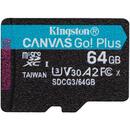 Card memorie Kingston Canvas Go! Plus memory card 64 GB MicroSDXC Class 10 UHS-I