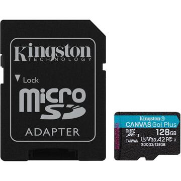 Card memorie Kingston Canvas Go! Plus memory card 128 GB MicroSDXC Class 10 UHS-I