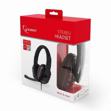 Casti Gembird GHS-402 headphones/headset Head-band Black