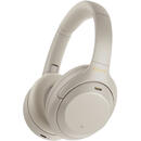 Sony Casti Wireless Bluetooth WH-1000XM4 Over Ear, Noise Cancelling, Microfon, NFC, Argintiu