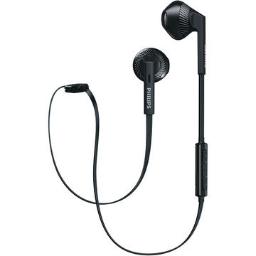 Philips Casti Wireless Bluetooth FreshTones In Ear, Microfon, Buton Control, Negru