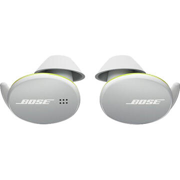 BOSE Casti Wireless Bluetooth Sport Earbuds In Ear, Touch Control, Microfon, Alb