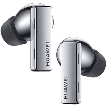 Huawei Casti Wireless Bluetooth Freebuds Pro In Ear, Active Noise Cancellation, Multipoint, Control Tactil, Microfon, Argintiu
