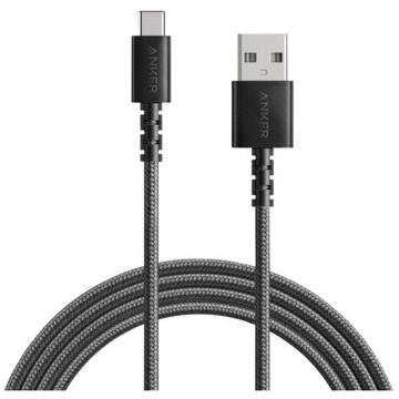 Anker PowerLine Select+ USB USB-C 1.8m negru