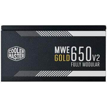 Sursa SURSA COOLER MASTER  650W (real), MWE Gold 650 V2, silent HDB fan 120mm, 80 Plus Gold, 4x PCI-E (6+2), 8x S-ATA, modulara "MPE-6501-AFAAG-EU"
