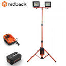 Redback Pachet ED40+EP20+EC20 Stand proiectoare LED, 2x20W, acumulator 40V/2Ah, incarcator 40V/2A
