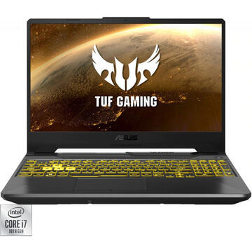 Notebook Laptop Asus TUF Gaming F15 FX506LU-HN137 15.6" FHD i7-10870H  DDR4 8GB,SSD 256GB, HDD 1TB, GeForce GTX1660Ti 6GB Gray