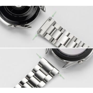 Bratara otel inoxidabil Ringke Metal One pentru Galaxy Watch 3 45mm / marime 22mm Argintiu