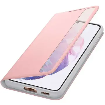 Husa Samsung S21  Smart Clear View Cover (EE) Pink