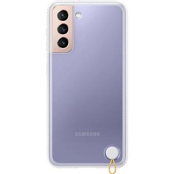 Husa Samsung S21  Clear Protective Cover White