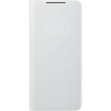 Husa Samsung S21 Ultra Smart LED View Cover (EE) Light Gray