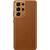 Husa Samsung S21 Ultra Leather Cover Brown