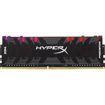Memorie Kingston HyperX DDR4 - 128 GB -3600 - CL - 18 - Quad-Kit, Predator RGB (black, HX436C18PB3AK4 / 128)