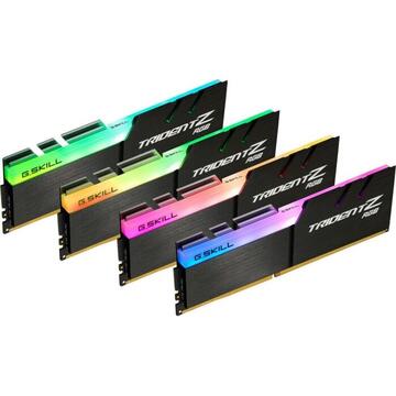 Memorie G.Skill DDR4 - 32 GB -4000 - CL - 15 - Quad-Kit, Trident Z RGB (black, F4-4000C15Q-32GTZR)