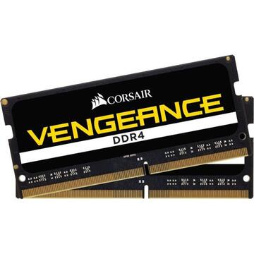 Memorie Corsair DDR4 - 64GB -2400 - CL - 16 - Dual Kit, Vengeance (black, CMSX64GX4M2A2400C16)