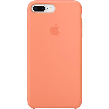 Husa Husa originala din Silicon Portocaliu Peach pentru APPLE iPhone 8 Plus