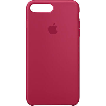Husa Husa originala din Silicon Rose Rosu pentru Apple 7 Plus si iPhone 8 Plus
