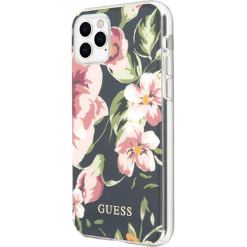 Husa Guess Husa Capac Spate Flower Collection Navy Albastru APPLE iPhone 11 Pro Max