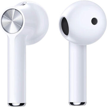Casti Wireless Bluetooth OnePlus Buds In Ear, Control Tactil, Microfon, Noise Cancelling, Alb