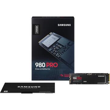 SSD Samsung 980 PRO M.2 250 GB PCI Express 4.0 V-NAND MLC NVMe, Solid State Drive