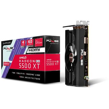 Placa video Sapphire PULSE RX 5500 XT SF AMD Radeon RX 5500 XT 4 GB GDDR6