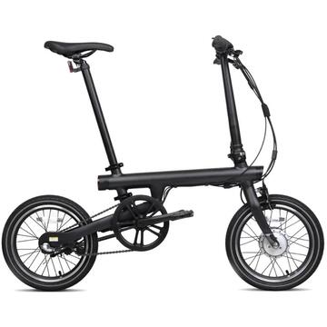 Bicicleta electrica Xiaomi Mi Smart Electric Folding, putere motor 250 W, autonomie 45 Km, viteza maxima 25 Km/h, Negru
