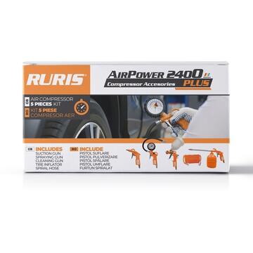 Kit accesorii compresor RURIS, AirPower 2400PLUS