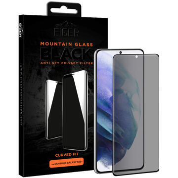 Eiger Folie Sticla 3D Privacy Samsung Galaxy S21 Plus (0.33mm, 9H, case friendly)