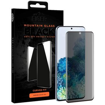 Eiger Folie Sticla 3D Privacy Mountain Glass Samsung Galaxy S20 Plus Clear (0.33mm, 9H, case friendly, curved)