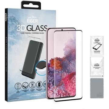 Eiger Folie Sticla 3D Case Friendly Samsung Galaxy S20 FE G780 Clear Black (0.33mm, 9H, curved)