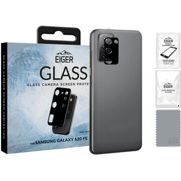 Eiger Lentile Camera 2.5D Glass Samsung Galaxy S20 FE G780 Clear Black (9H, 0.33mm)