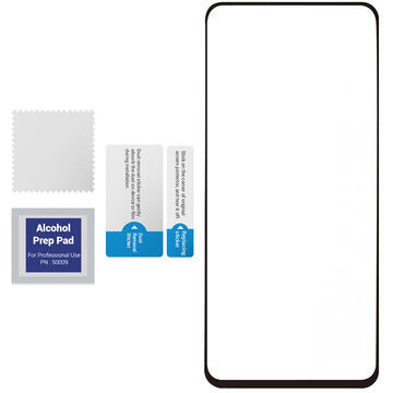 Devia Folie Frame Sticla Temperata Samsung Galaxy A80 / A90 Black (1 fata Anti-Shock, 9H, 0.26mm)