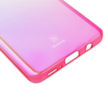 Husa Baseus Carcasa Glaze Samsung Galaxy S9 G960 Transparent Pink