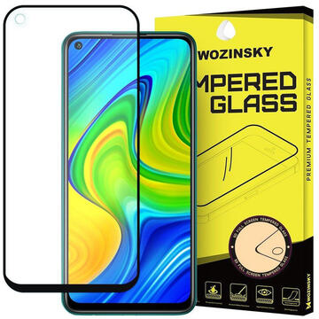 Wozinsky Folie Tempered Glass Full Glue Xiaomi Redmi Note 9 / Redmi 10X 4G Negru (9H)