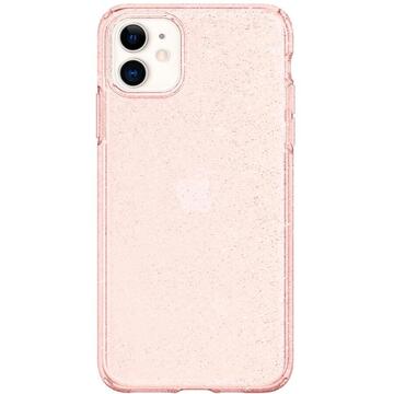 Husa Spigen Husa Liquid Crystal Glitter iPhone 12 Mini Rose Quartz