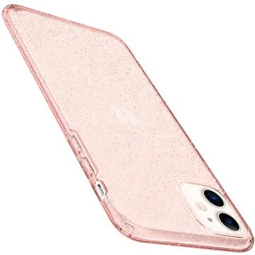 Husa Spigen Husa Liquid Crystal Glitter iPhone 12 Mini Rose Quartz