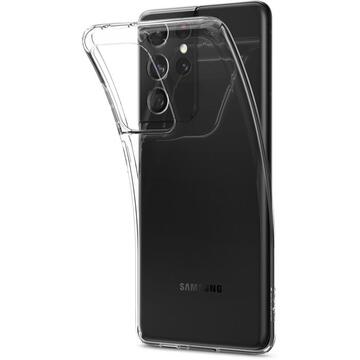 Husa Spigen Husa Liquid Crystal Samsung Galaxy S21 Ultra Crystal Clear