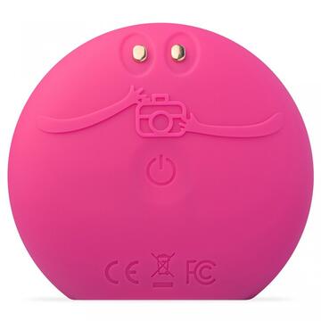 Dispozitiv de curatare faciala Foreo Luna FOFO Play smart Fuchsia cu 2 zone si baterii, roz inchis