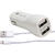 Procell Incarcator Auto Dual 2.1 USB Lightning Alb 1m (cablu MFI)-T.Verde 0.1 lei/buc