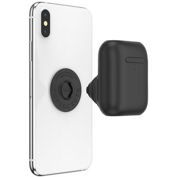 Popsockets Suport PopGrip Stand Adeziv AirPods Holder Black