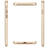 Husa Meleovo Carcasa Pure Gear II iPhone 8 Gold (culoare metalizata fina, interior piele intoarsa)