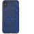 Husa Meleovo Carcasa Vintage iPhone X Blue (slot card, margini flexibile)