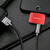 Mcdodo Adaptor Compact Lightning la Dual Port Lightning Red (aluminiu, audio + incarcare)