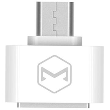 Mcdodo Adaptor OTG MicroUSB la port USB 2.0 White (conectare periferice prin USB)