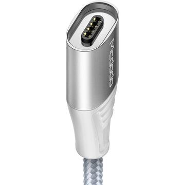 Mcdodo Conector pentru Cablu Storm Series Magnetic Type-C Silver