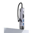 Mcdodo Multihub 6 in 1 Type-C Grey (USB 3.0 x 2+HDMI+USB-C+TF+SD)