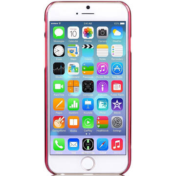 Husa Devia Carcasa Glimmer iPhone 6/6S Passion Red (rama electroplacata)