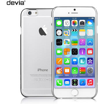 Husa Devia Carcasa Glimmer iPhone 6 Plus Silver (rama electroplacata)